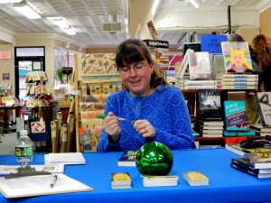 Author Kerry Gans at book launch event