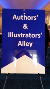 New Jersey Association of School Librarians conference, Author and Illustrator Alley sign