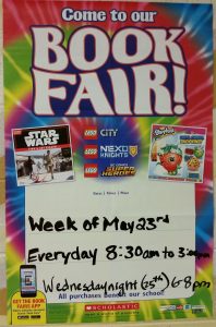 Scholastic Book Fair poster