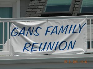 Gans Family Reunion Banner